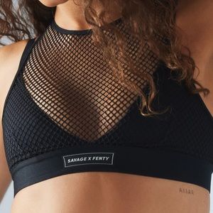 Savage X Fenty Pin Up Low-Impact Sports Bra Black Extra Large